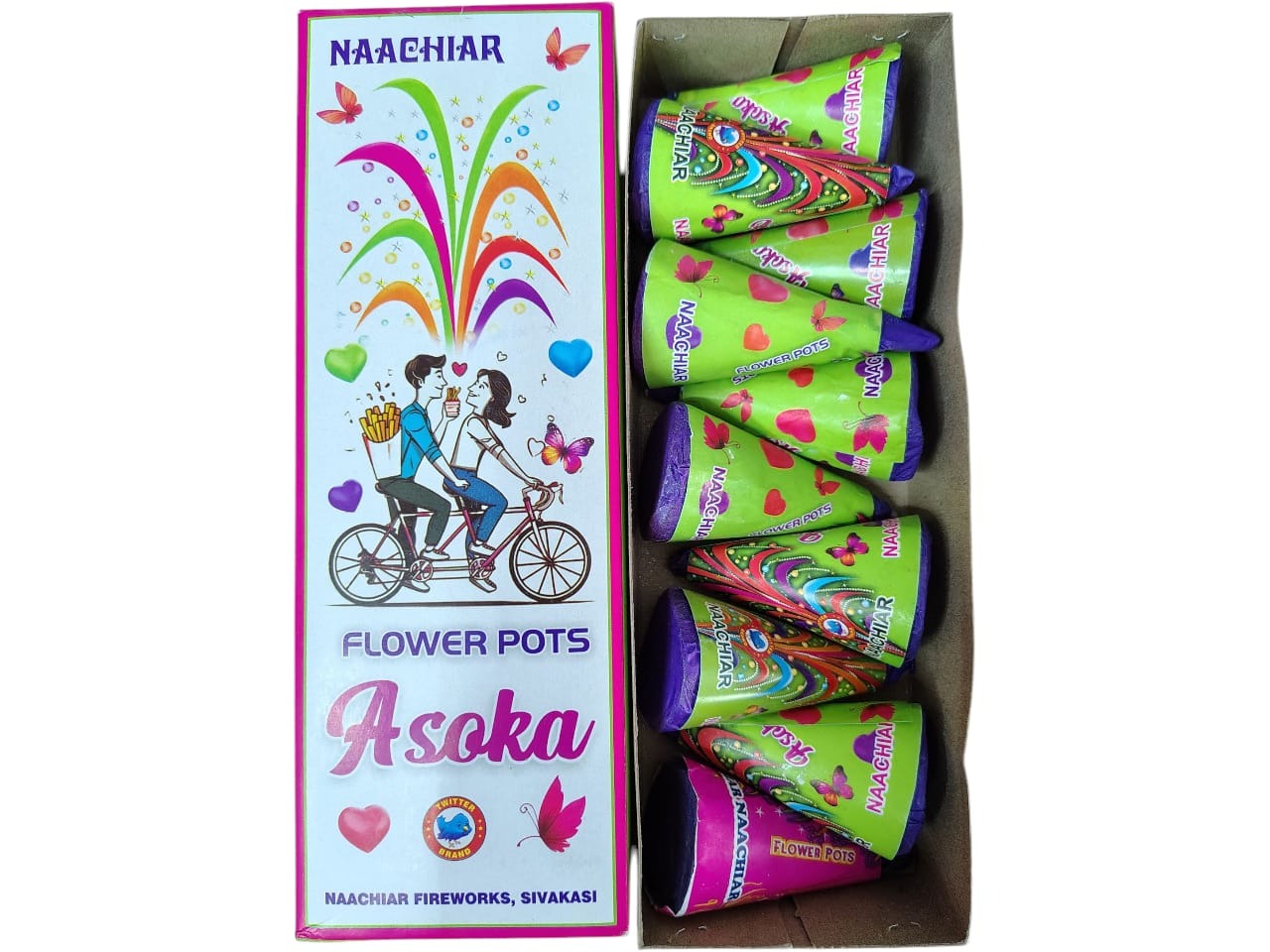 2D) Flower pot Asoka premium